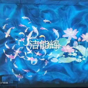 戶外公園水紋投影