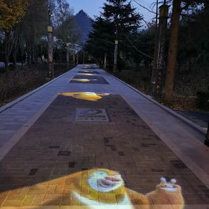 河南雞冠洞景區(qū)--- 卡通LOGO特色投影