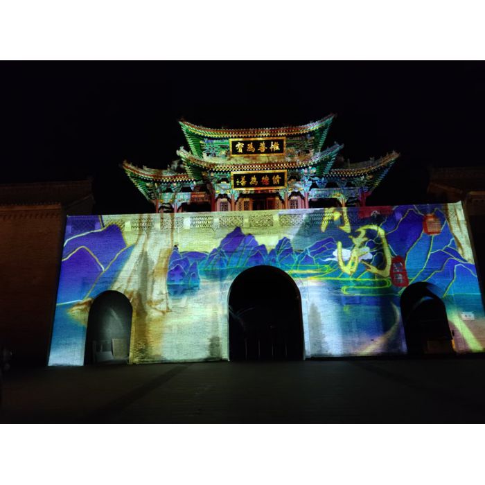 地標(biāo)建筑物投影