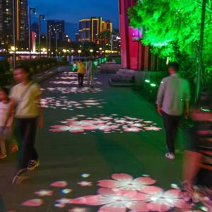 DMX512四圖切換投影