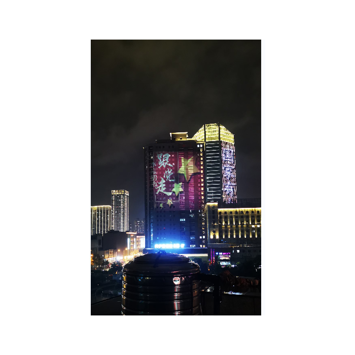 戶外樓體廣告投影