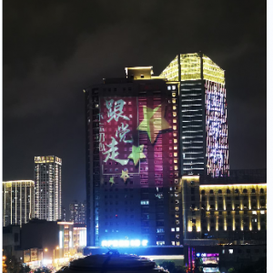 戶(hù)外樓體廣告投影