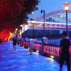 中山河堤公園----水紋景觀亮化